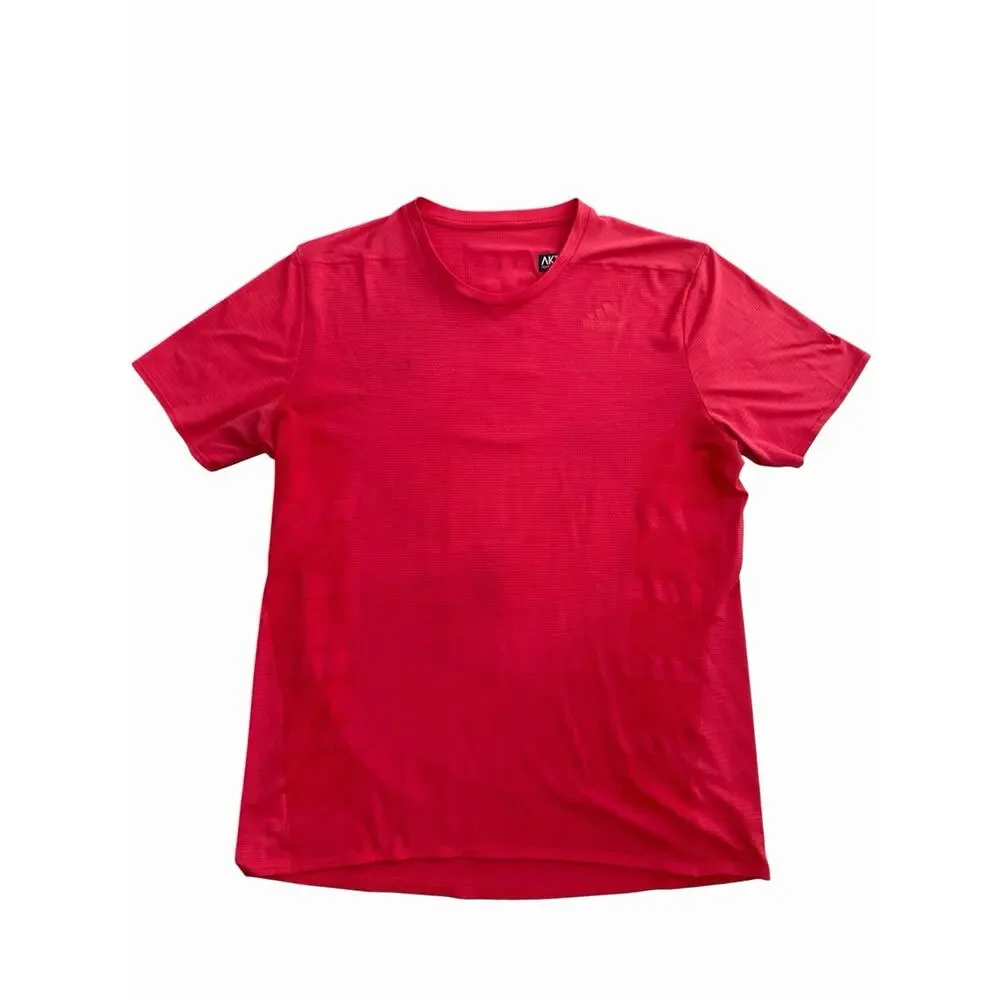 Lot 2 Mens Adidas Climacool Short Sleeve Shirt Running AKTIV Against Cancer Med
